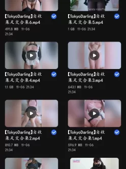 著名足控福利姬saku_j 自选合集