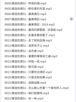 群星《精选伤感中文DJ 380首》[MP3]